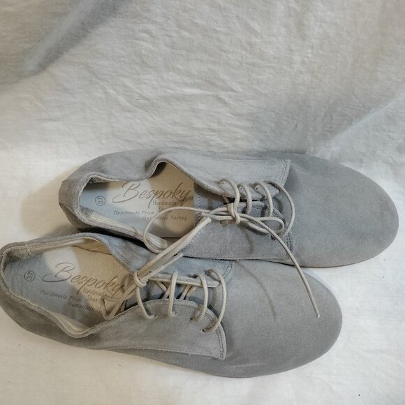 Genuine Leather Suede Oxford Flats, Handmade in Turkey NWOT - Picture 4 of 9